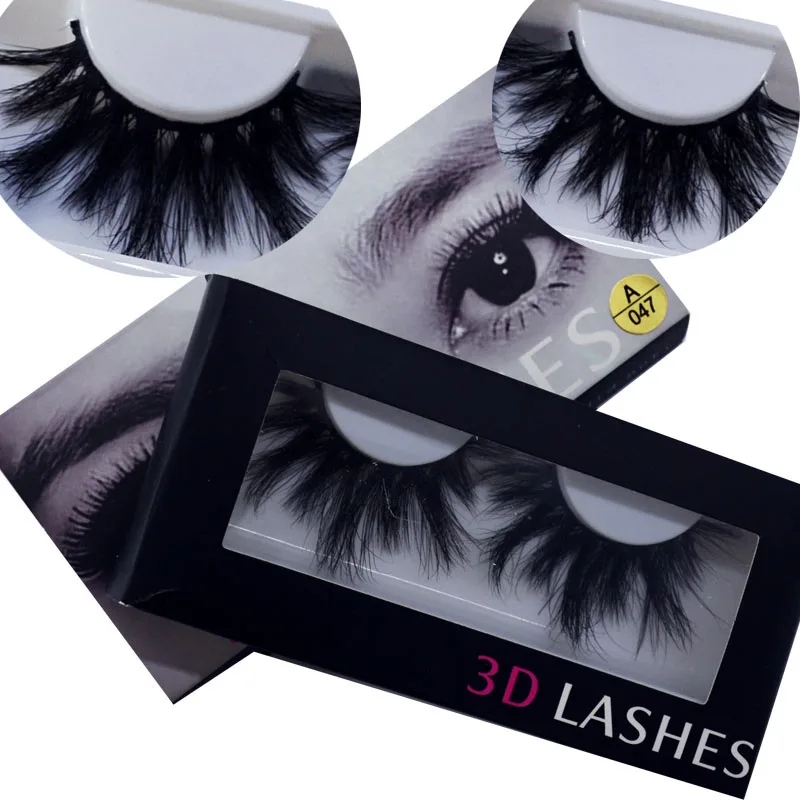 

100% Mink Eyelashes False Eyelashes Criss-cross Natural Fake lashes Length 25mm Makeup 3D Mink Lashes Extension Eyelash Beauty