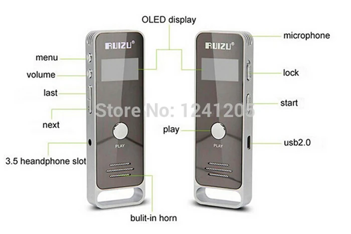 2017 Новый 4 ГБ Спортивные Оригинальные RUIZU X01 Mp3-плеер ruizu плеера 30 часов HIFI без