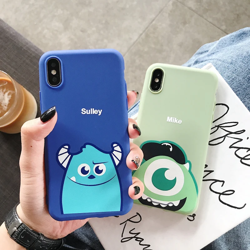 Мультфильм Салли для iPhone Xs XR Max мобильный телефон оболочка iPhone6s 7 8 Plus Mike Wazowski