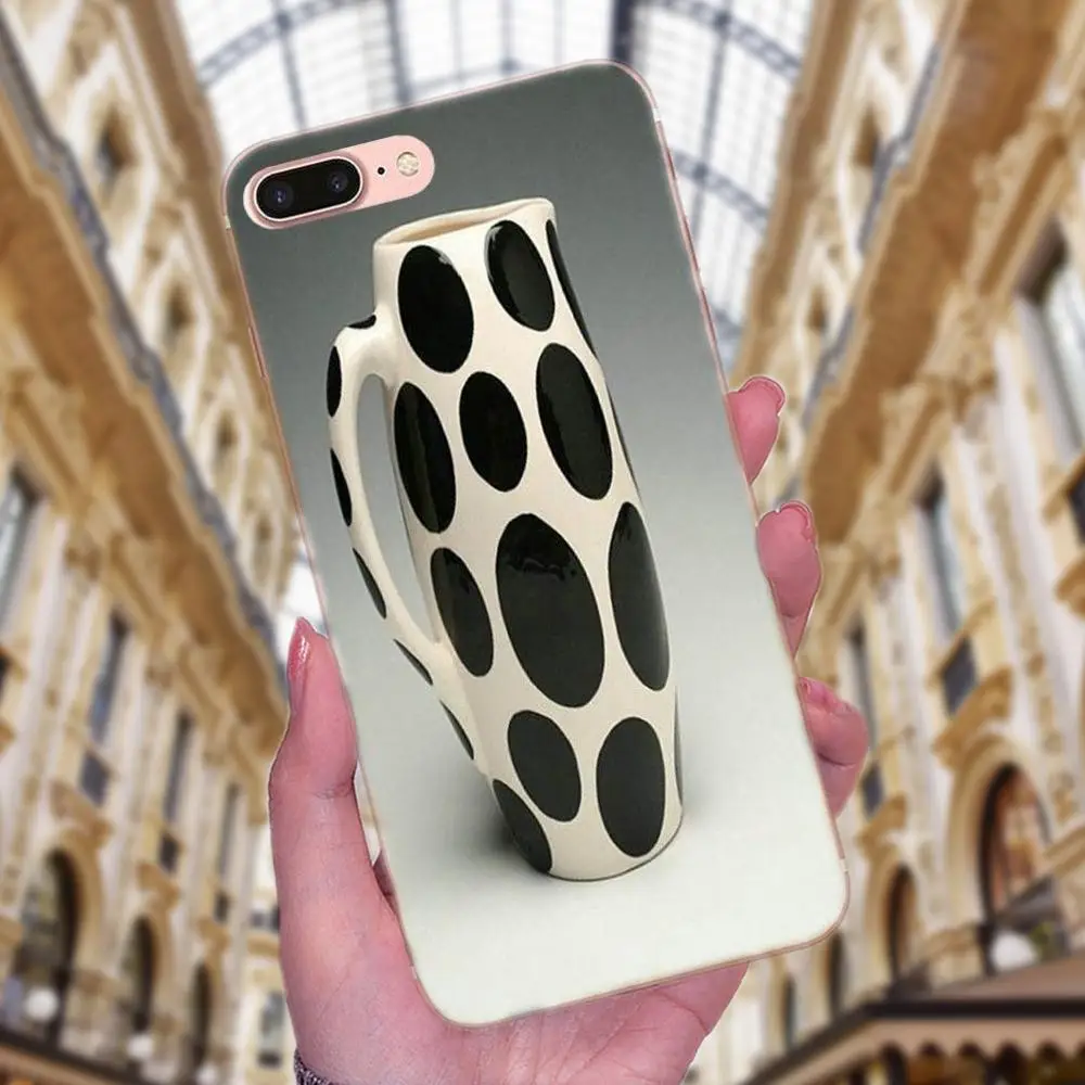 2018 Black And White Polka Dot For Huawei Honor 4C 5A 5C 5X 6 6C 6A 6X 7 7X 8 9 V8 V10 Y3II Y5II Y6II G8 P7 Play Lite | Мобильные
