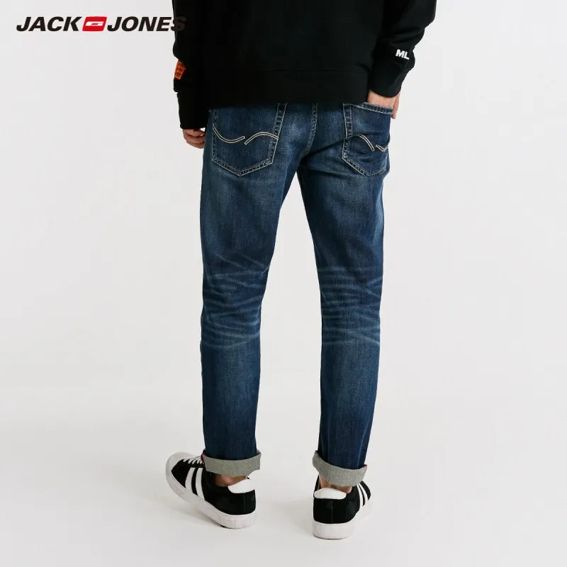 Мужские облегающие укороченные джинсы JackJones до щиколотки мужская одежда