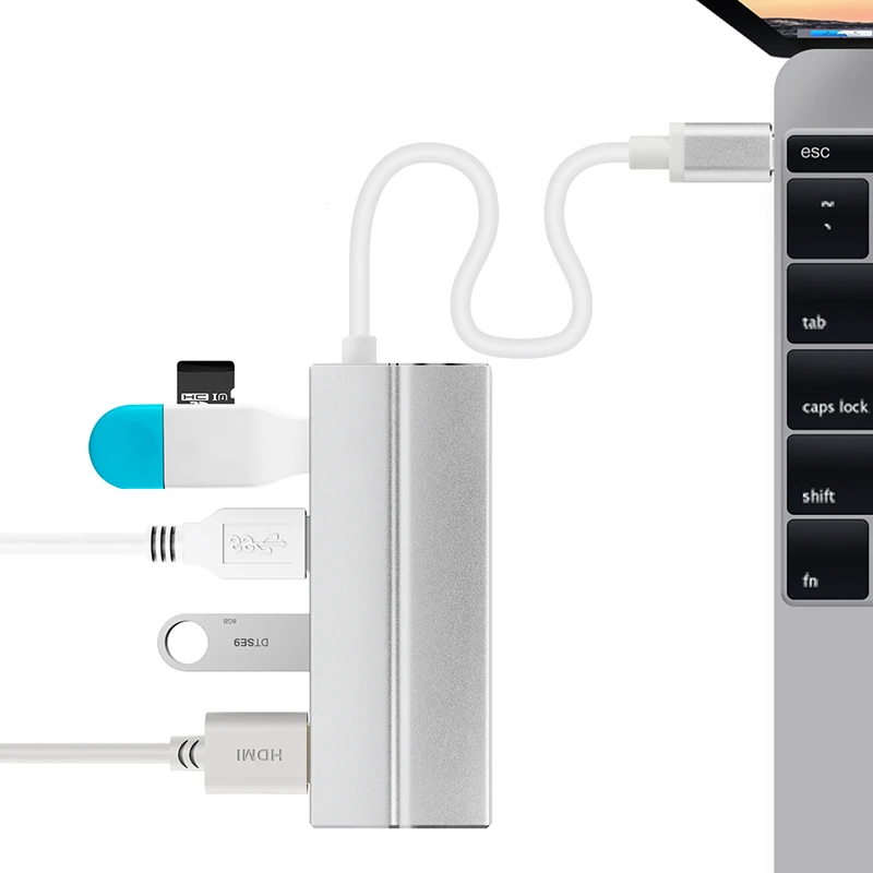 Amkle USB C 3 1 Type к HDMI адаптер Male Female 1080P 4K видео конвертер для Macbook Pro 0 HUB |