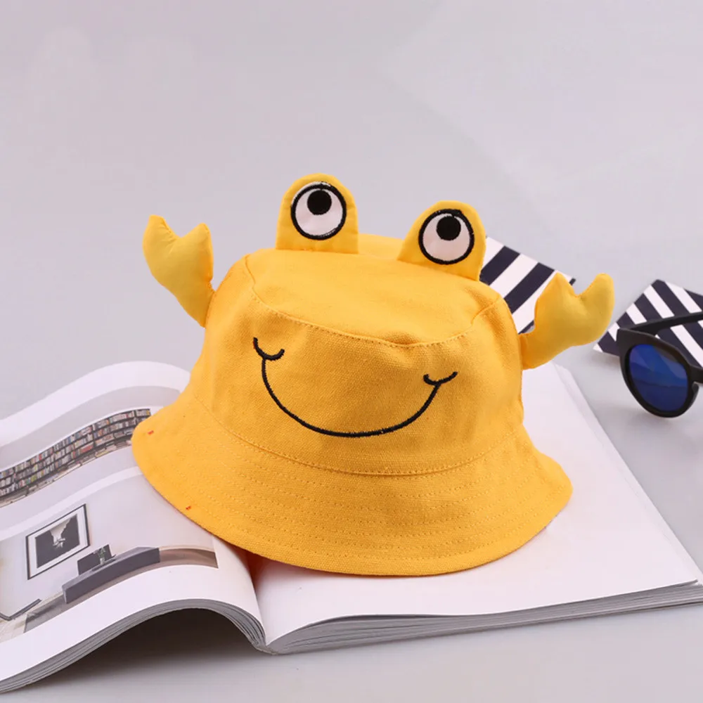 Baby Hat girls boys hat sun caps Kids Toddlers Cartoon Animal Sun Basin Cap Children Fisherman Sunhat | Детская одежда и обувь