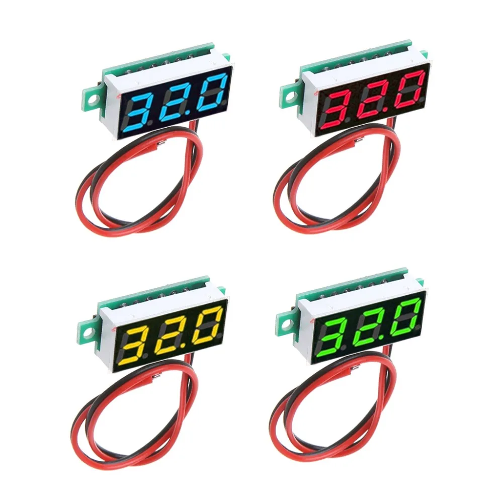 

0.28 Inch DC 2.5V-30V 2 Wires Mini Digital Voltmeter Voltage Tester Meter LED Screen Electronic Parts