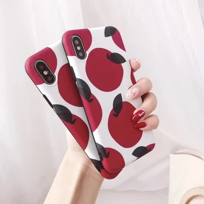 Korea ins style retro fruit phone shell female models 7/8p silicone for iPhonex/6splus | Мобильные телефоны и аксессуары