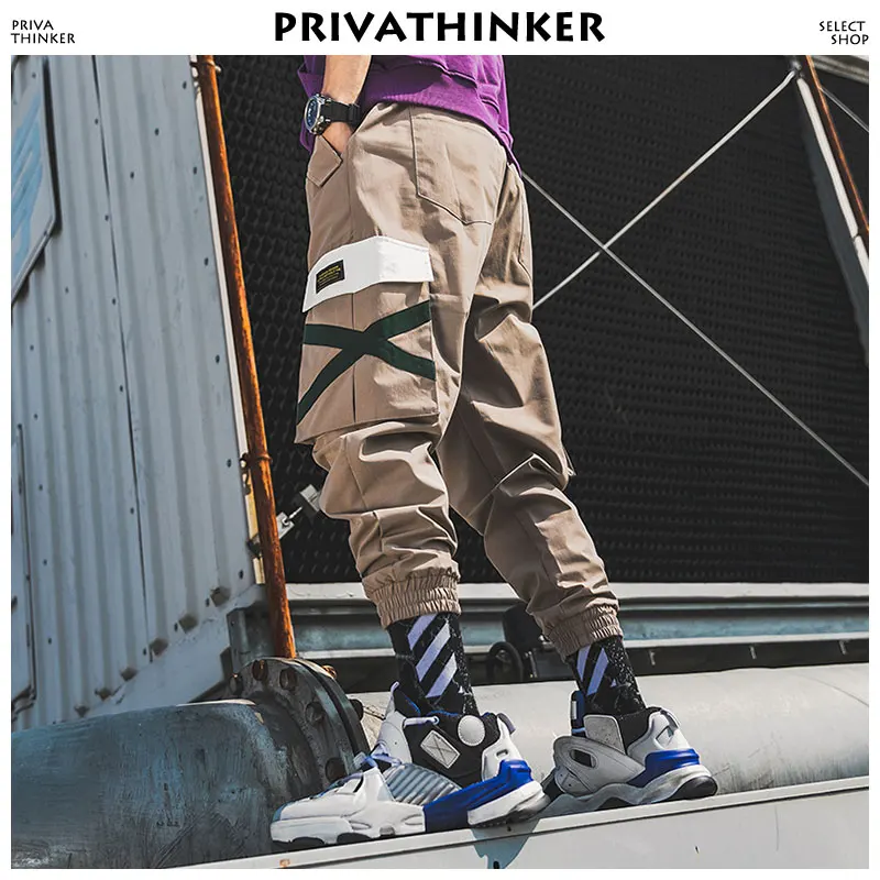 Privathinker дизайнерские беговые штаны для мужчин 2018 s хип хоп походные Мужские