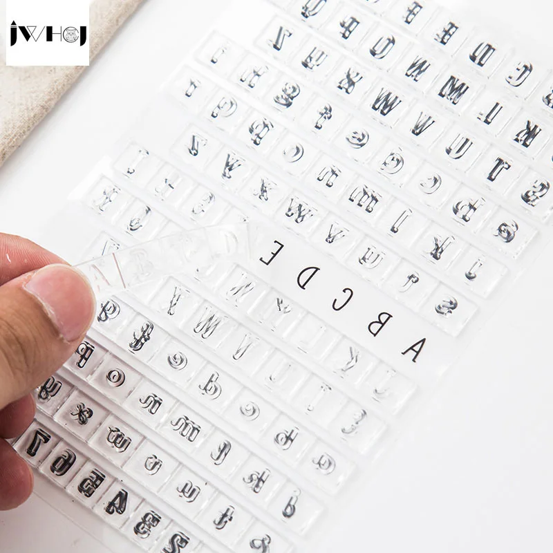 1 шт. английская буква цифровой прозрачный силиконовый штамп Детский Набор для