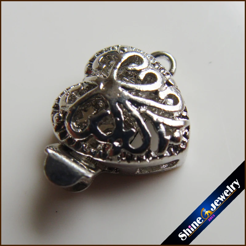 1 нить серебряное и золотое покрытие сердце филигранная коробка для цветов