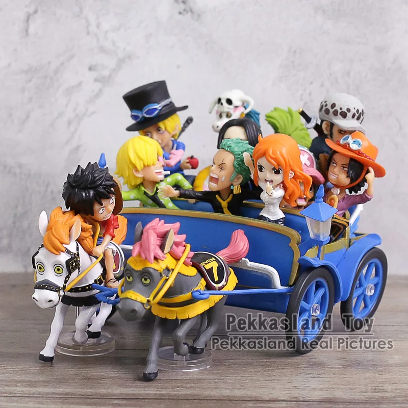 Аниме one piece 20-летие Луффи Зоро Санджи нами Ace Sabo Law Boa Hancock Carriage Ver. Набор игрушек из ПВХ