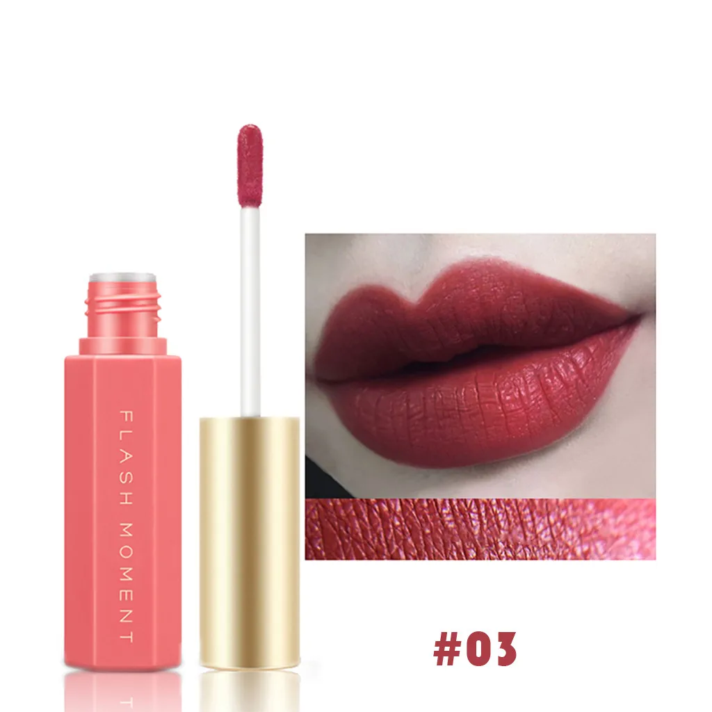 Матовый блеск для губ #501 2018 новый модный долговечный водонепроницаемый 24 часа в