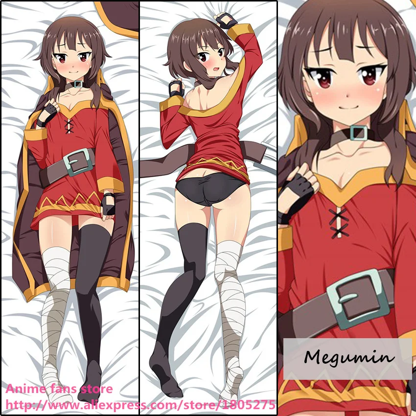 

Cute Anime Kono Subarashii Sekai ni Shukufuku wo Megumin Милая японская Наволочка Чехол для подушки декоративная Обнимание тела
