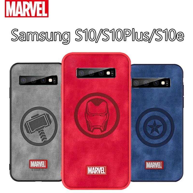 Coque Марвел Тор чехол для телефона для samsung Galaxy S10e Капитан Америка ткань Противоударный задняя крышка для Galaxy S10 Plus