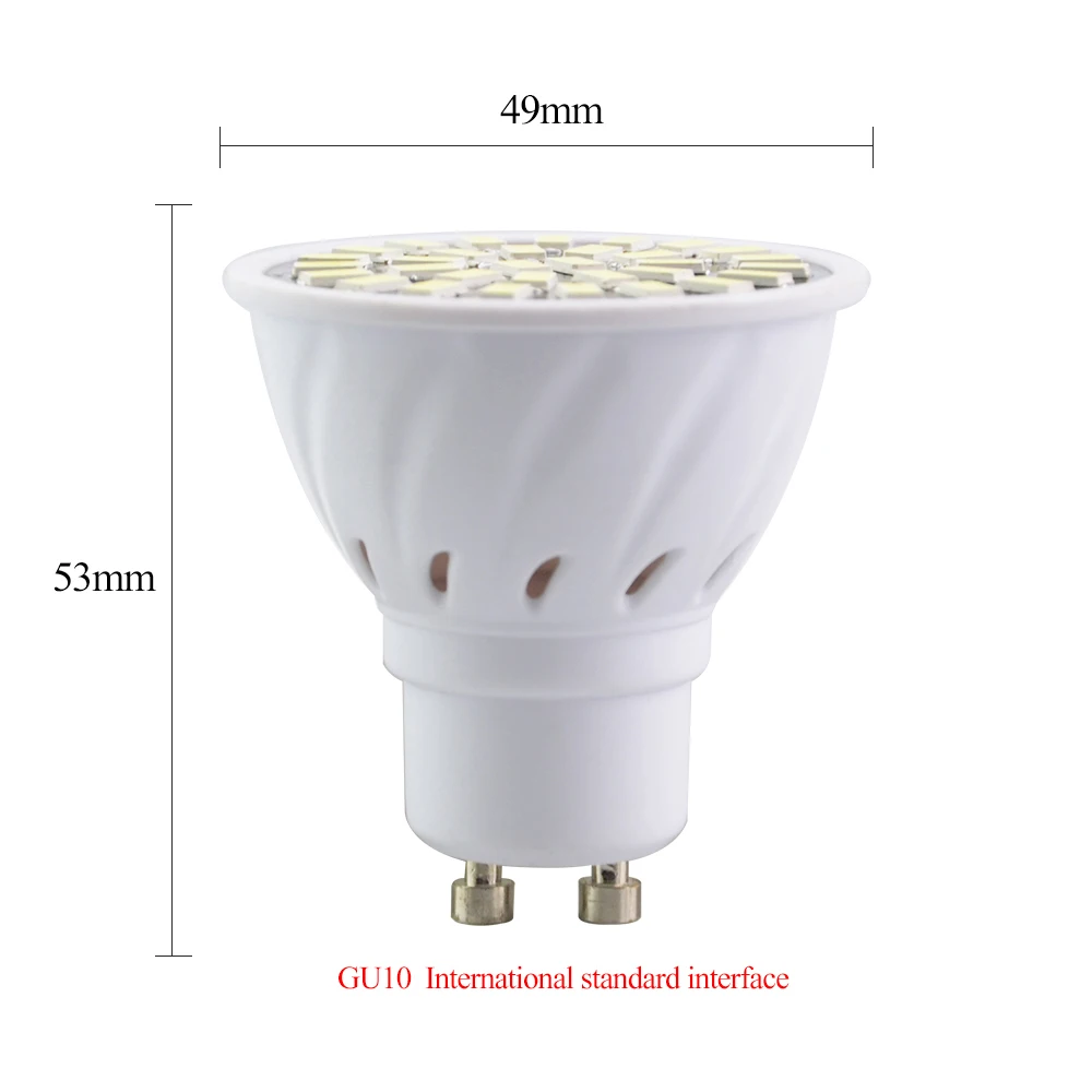 Светодиодная лампа A ++ 8 Вт 6 4 GU10 светодиодная 110 В 220 Светодиодный точечный