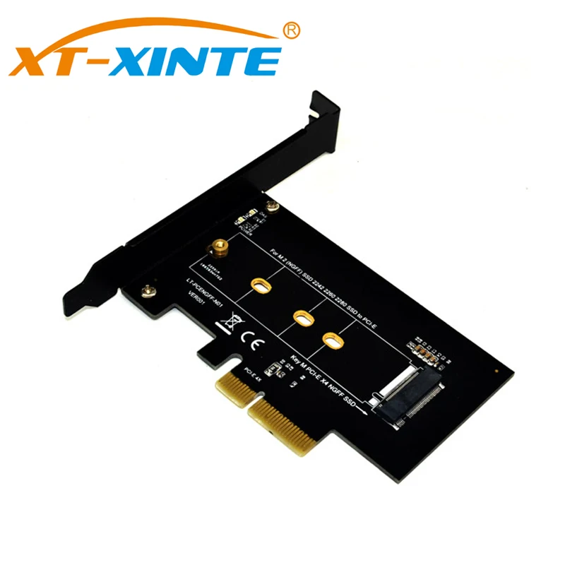 

XT-XINTE M.2 для NVMe SSD для NGFF для PCIE X4 адаптер M ключ интерфейс переходная карта поддержка PCI Express 3,0x4 2230-2280 Размер m.2