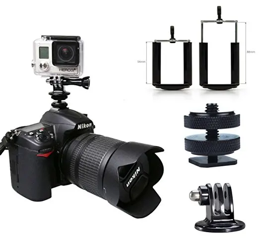Gopro &amp Phone to DSLR Camera Крепление-адаптер для горячего башмака Kit. Запись съемки или
