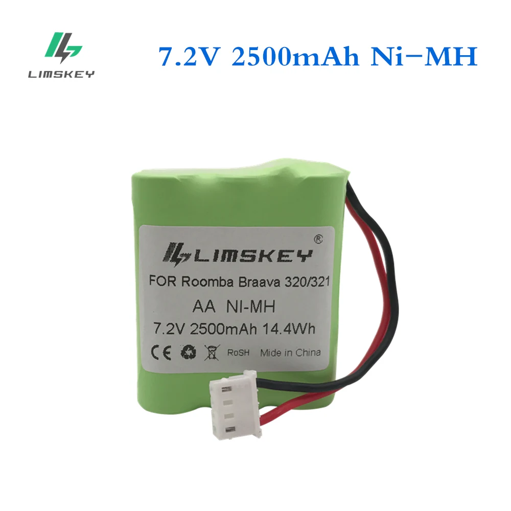 Ni MH аккумулятор Limskey 7 2 В 2500 мА/ч для iRobot Braava 320 321 мятного пылесоса 4200 4205 4408927
