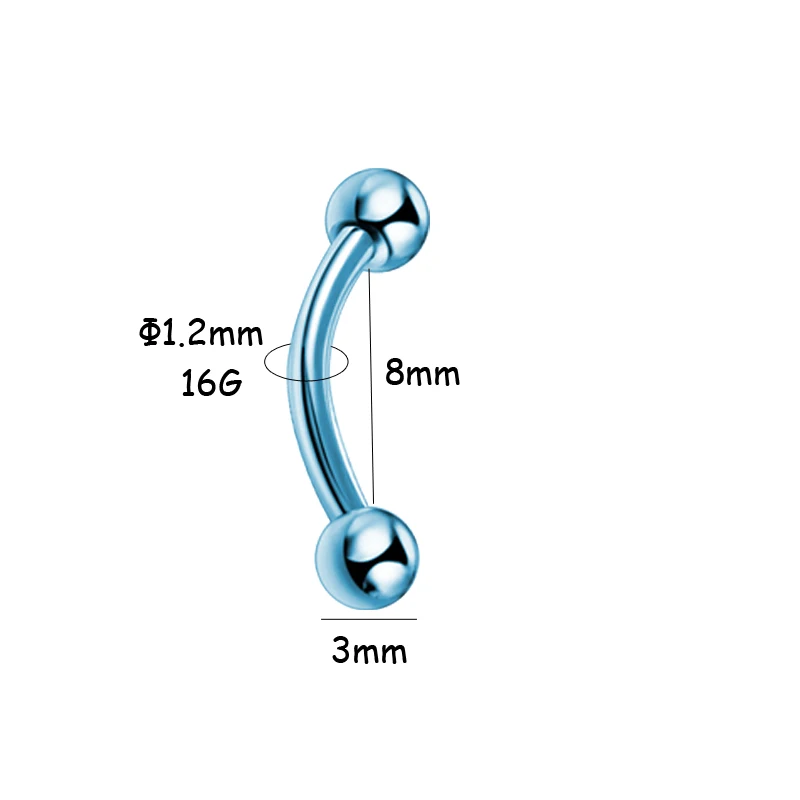 1 шт. женская бижутерия из хирургической стали|body jewelry|eyebrow piercingsurgical steel |