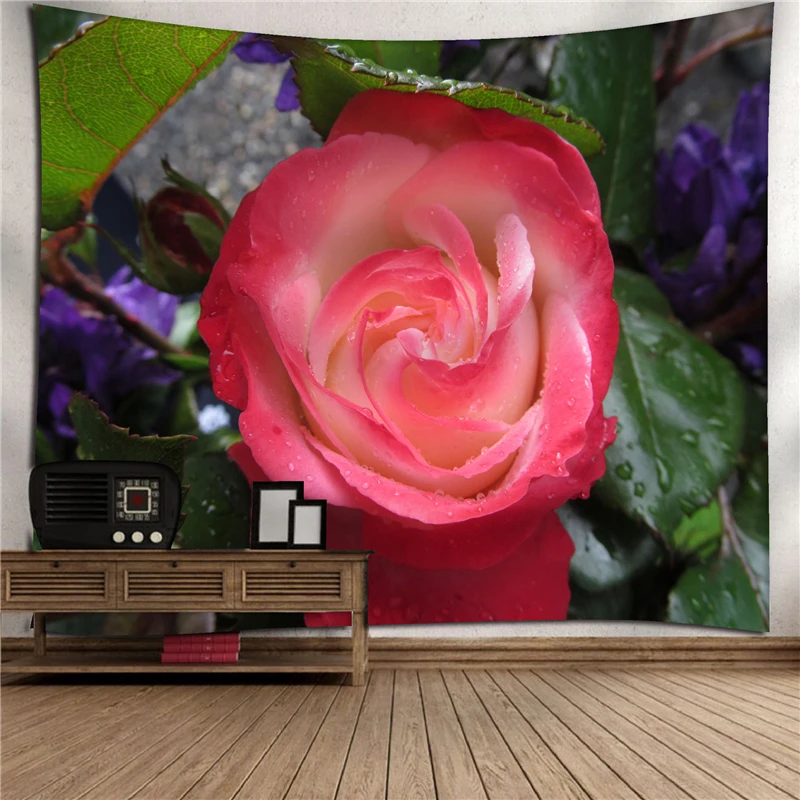 Style 5 Гобелен 180X230 см с 3d принтом розы, настенное пляжное одеяло для кемпинга, хиппи, свадебной вечеринки, домашний Коврик для йоги - Цвет: Style 5
