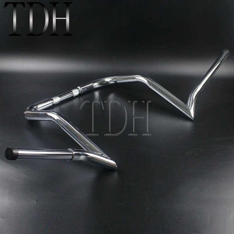 1" Rise 37" широкие рули для 1986 Up Harley Touring комоды Baggers FLHT FLHTC хромированная сталь железный руль мотоцикла