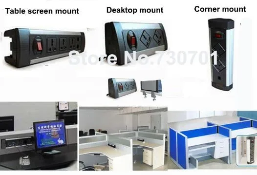 4 способа универсальное настольное крепление розетка с многофункциональным