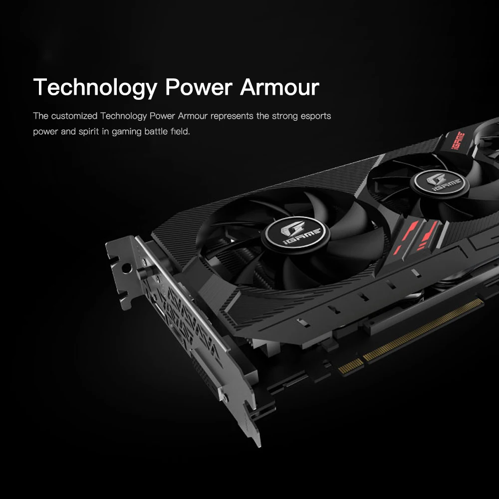 Красочная видеокарта IGame GeForce GTX 1660Ti Ultra видеокарта 6 ГБ игровая GDDR6 192bit видеокарта placa de Video для PCI-EX16 3,0