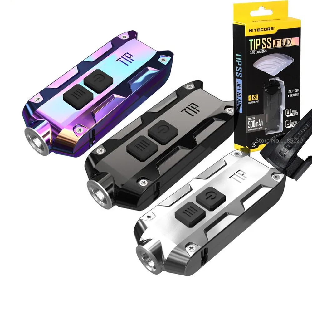NITECORE TIP SS MINI Flashlight CREE XP-G2 S3 LED max 360 lumen with Built-in Li-ion battery USB rechargeable torch EDC light | Лампы и