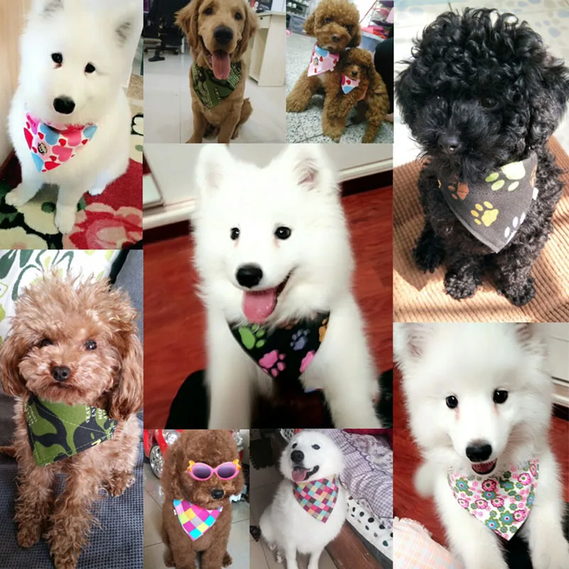 Бандана-нагрудник для кошек и собак регулируемый шейный платок домашних