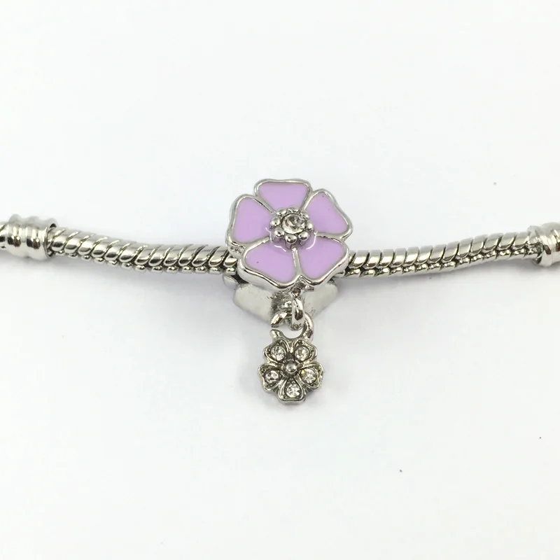 Подвеска в виде поэтического цветка с хрустальными европейскими бусинами