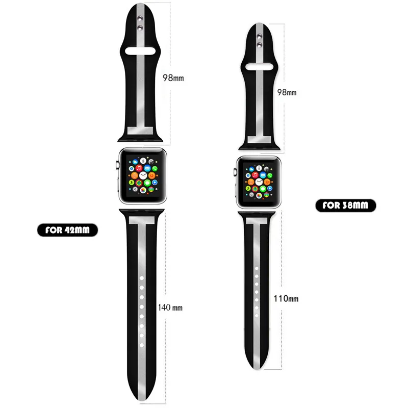Спортивный силиконовый ремешок для Apple Watch Band 4/3/2/1 цветной сменный на запястье