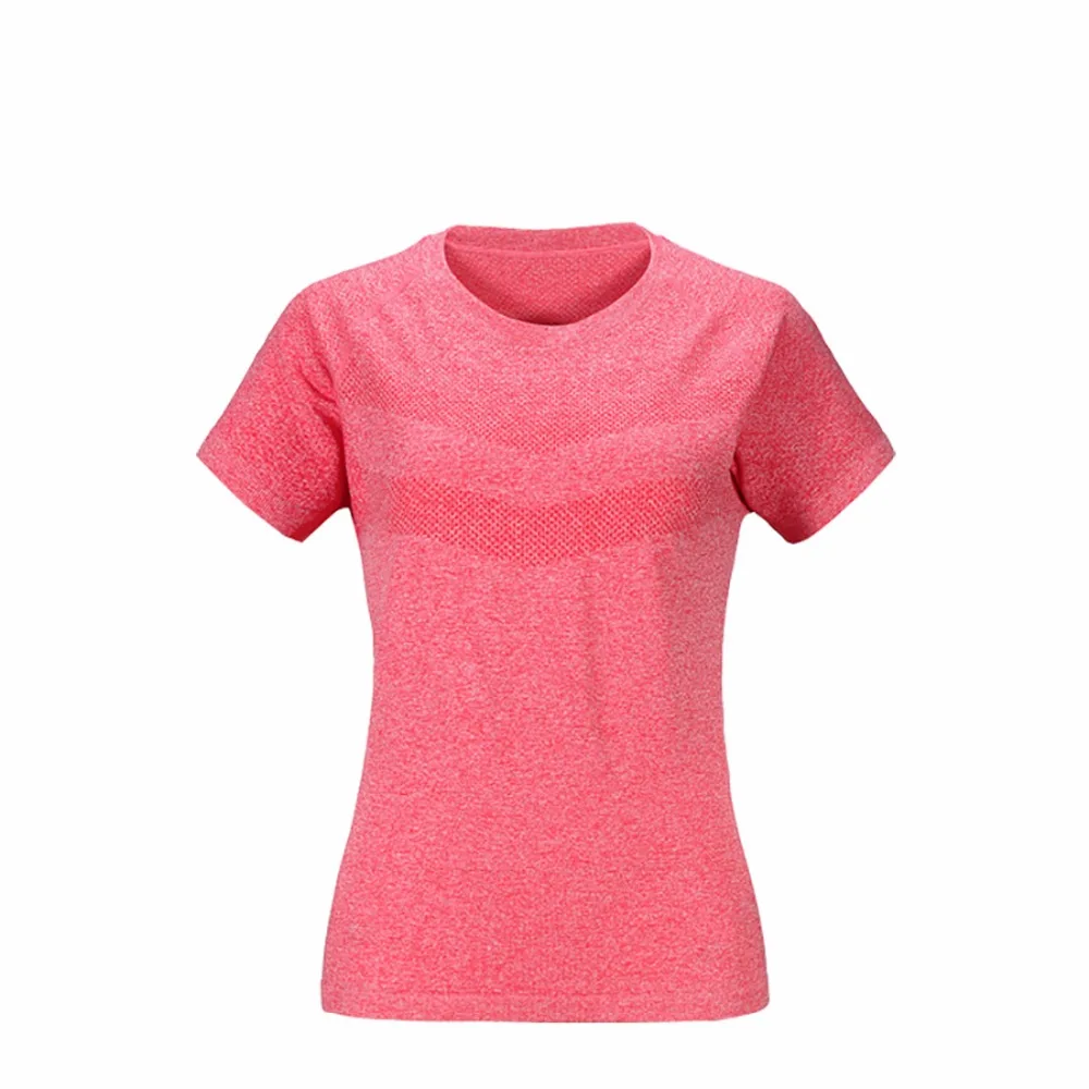 Ursfur женские короткий рукав T_shirts Повседневная Фитнес быстрое высыхание женский