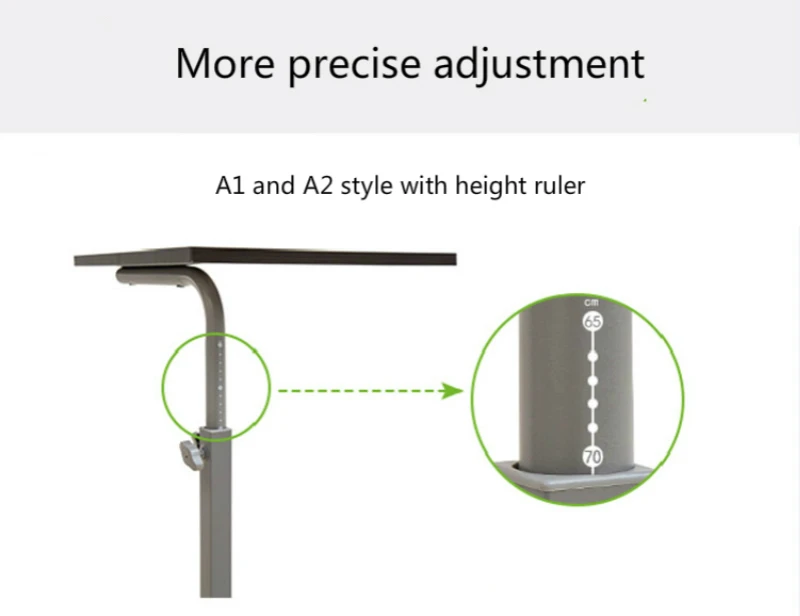 Простой подвижный письменный стол поднимаемый домашний для кровати ноутбука
