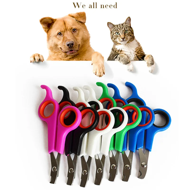 

pet nail scissor Claw Cutter Trimmer Nail Cutting Scissor pet supplies For Animals Professional Cat Dog Nail Cutter Random Color