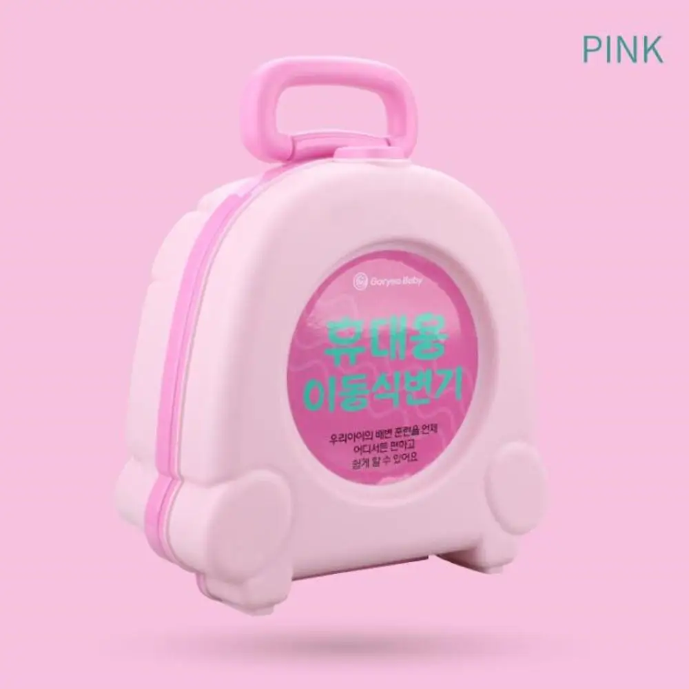 Pink Детский горшок для путешествий, аварийный туалет для кемпинга на открытом воздухе, тренировочный горшок для путешествий - Цвет: Pink