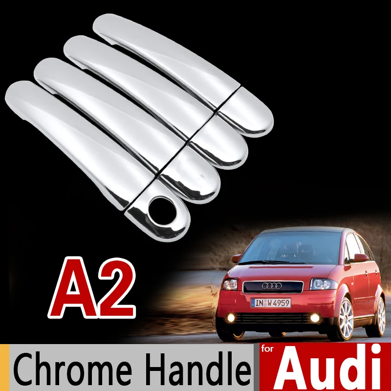 Для Audi A2 роскошный хромированный чехол с ручкой набор отделки 1999 2000 2001 2002 2003 2004 2005