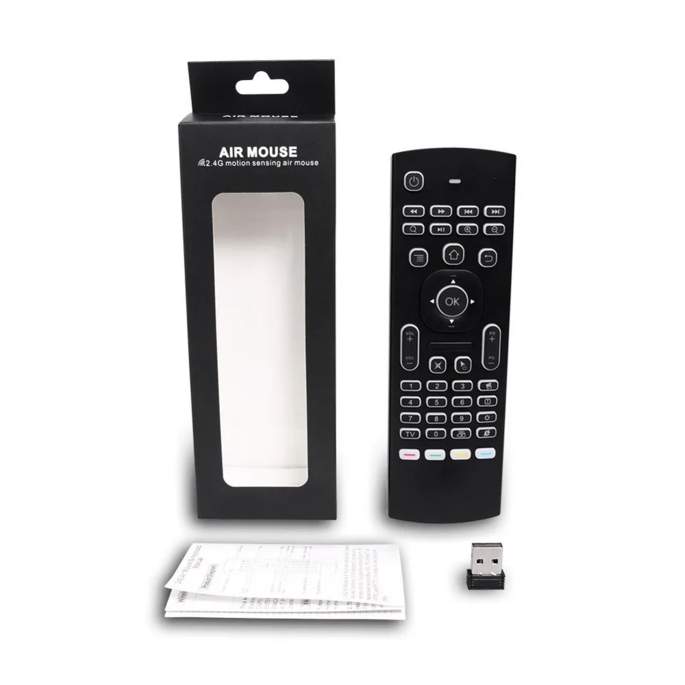 Подсветка MX3 Fly Air Mouse IR Learning английская версия Pro с подсветкой 2 4G Беспроводная