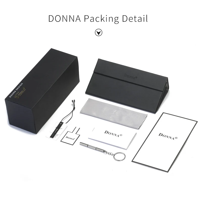 Donna женщины оптические очки квадратных заклепки кадров прозрачные линзы анти