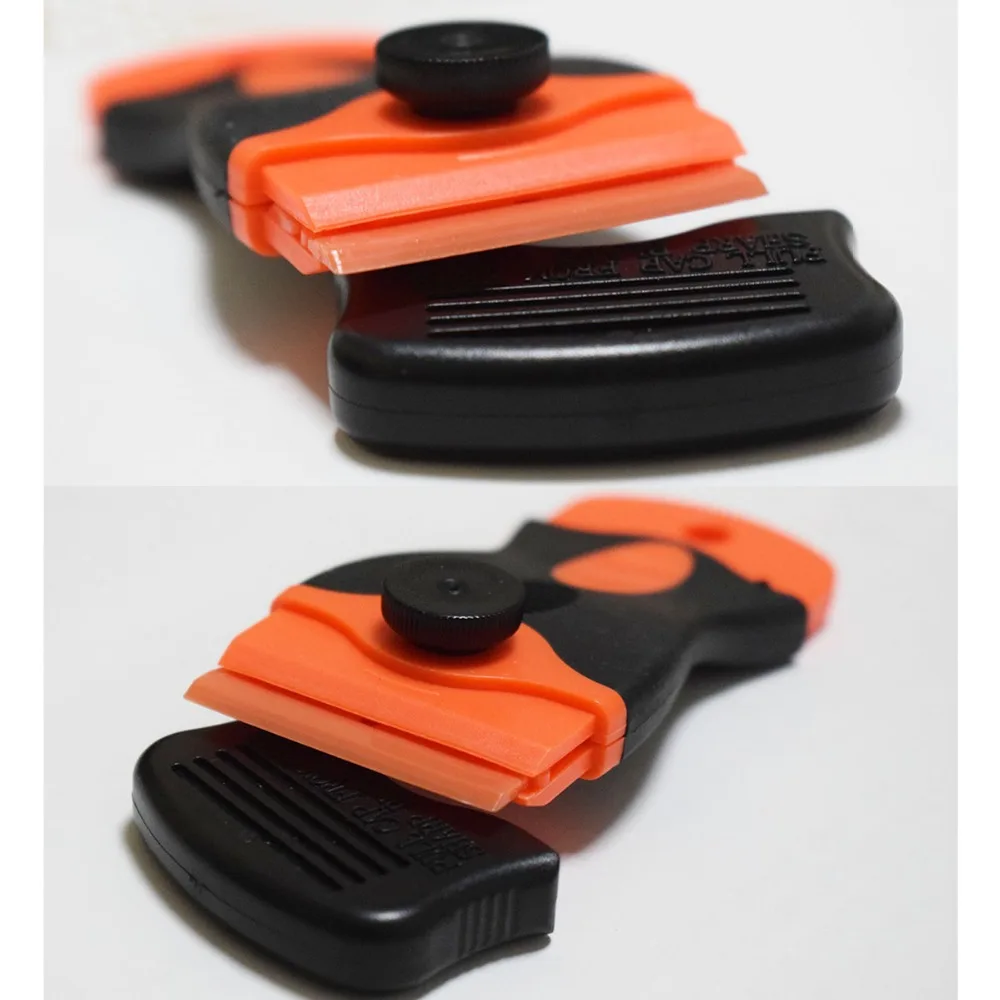 

1PC Glue Scraper + 100PCS Plastic 1.5" Double Edged Razor Blades Automotive Ceramic Oven Glass Clean Shovel Cutter Blade E15+E14