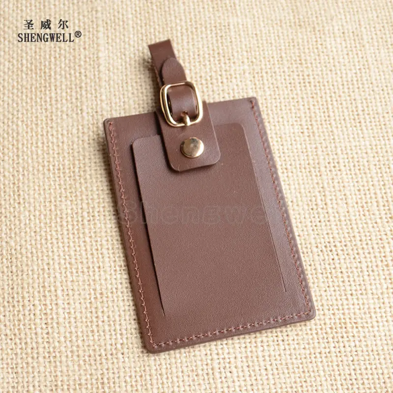 100% коровья кожа багажная бирка ключ-карта для гостиницы бирки Вертикальный стиль