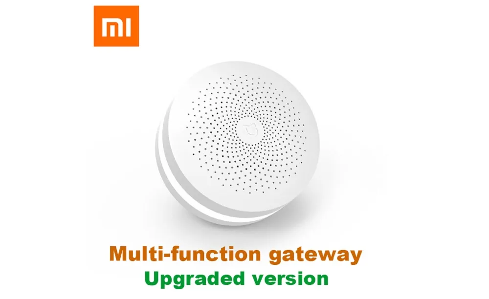 Xiaomi Многофункциональный шлюз умный центр управления умный дом Комплект обновления версии два управления с радио встроенный дверной звонок кольцо