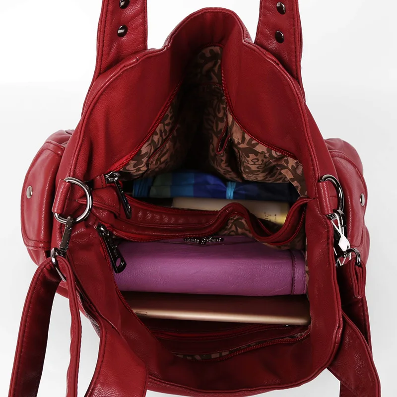 CGMANA сумки женские дизайнерские 2018 известный бренд моющиеся мягкие кожаные