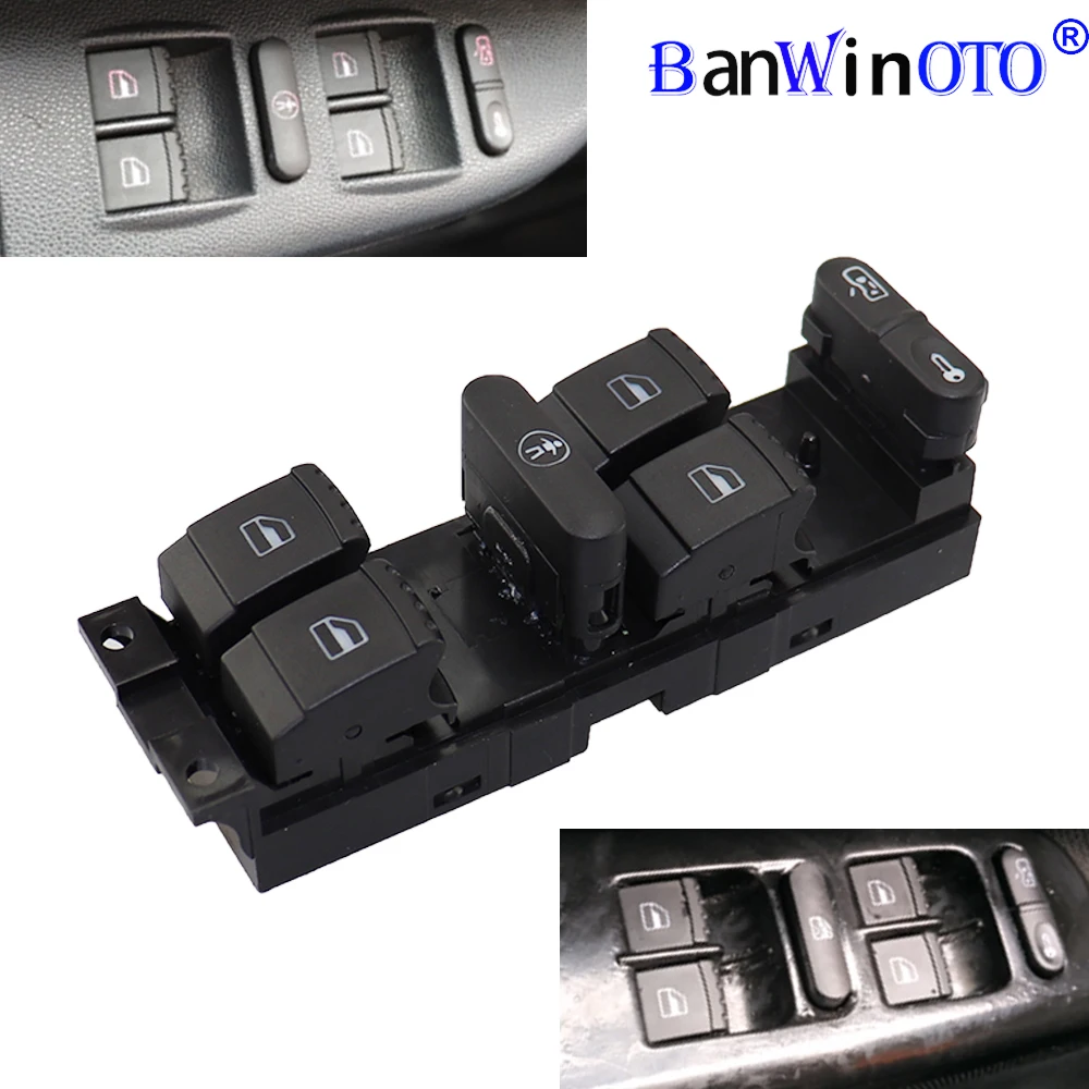 Окно Панель мастер Управление переключатель для VW Golf Jetta Passat MK4 B5 Seat Leon Toledo 1999 2000 2001 2002 2003 2004 1J4959857