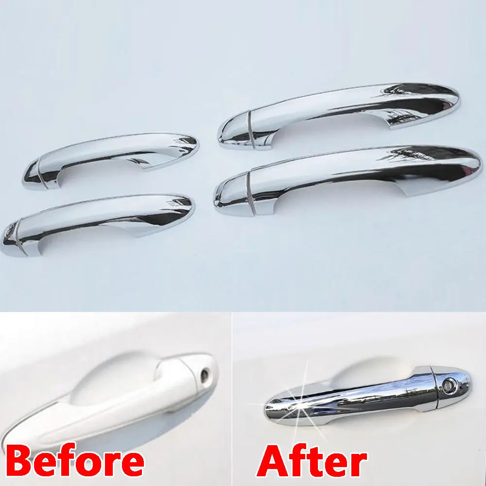 

BBQ@FUKA Car Door Handle Cover Trim Car Styling Sticker Fit For 2013-2017 Toyota RAV4