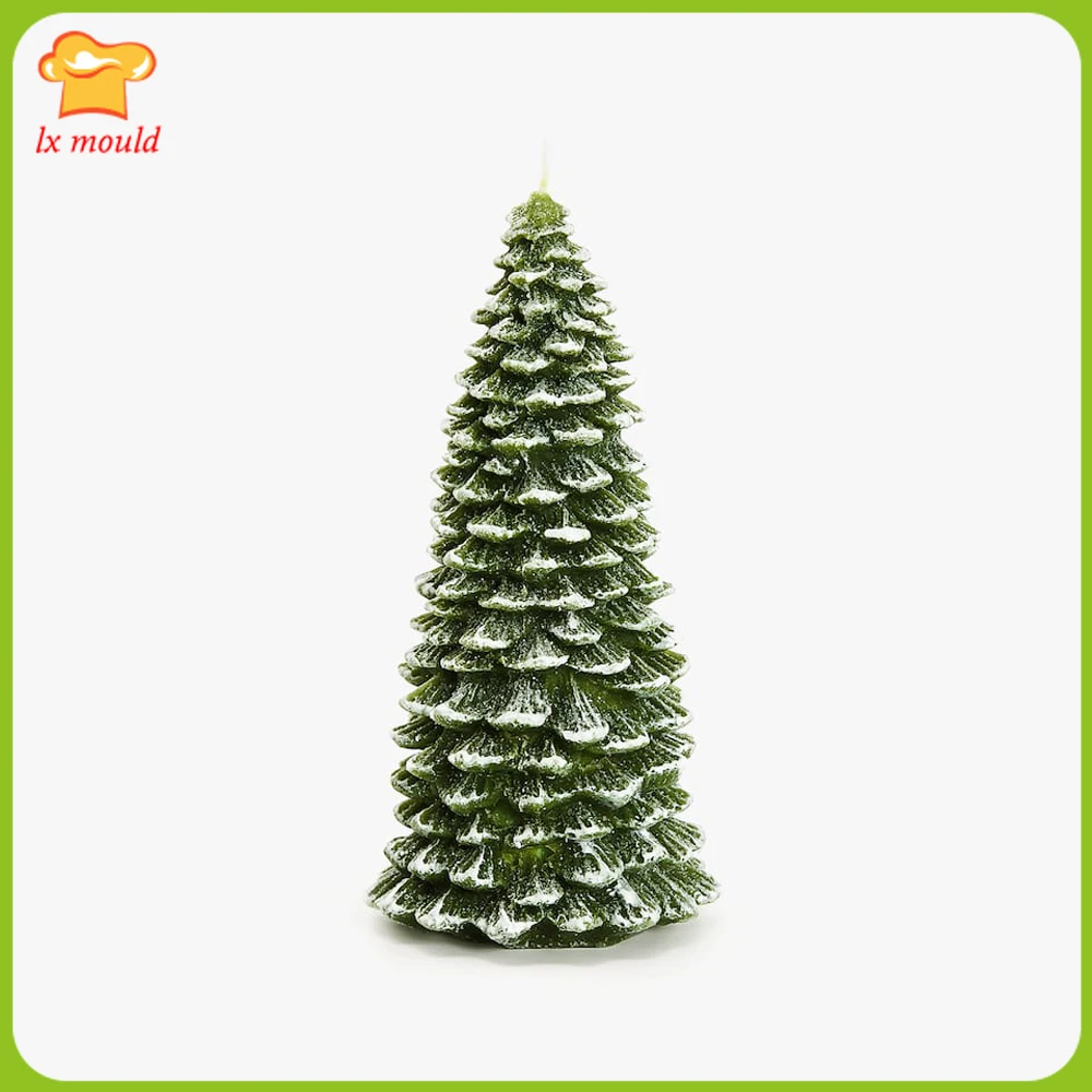 

LX MOULD New Forest Wax Silicone Mold Christmas Tree Candle Mould
