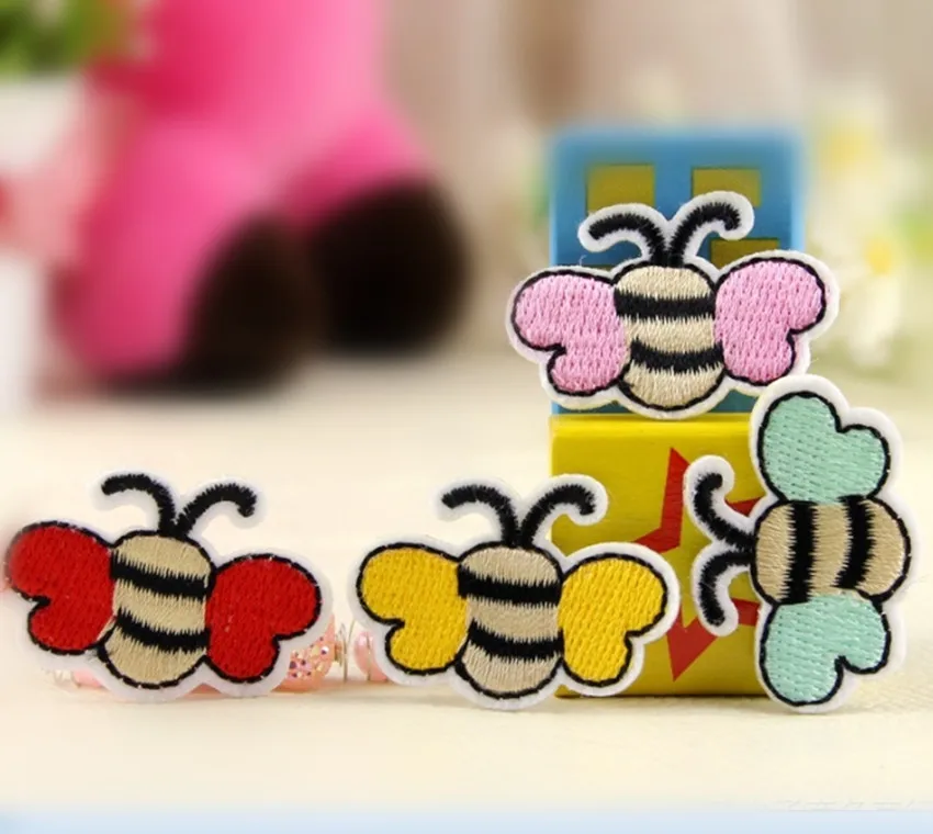Оптовая продажа мини пчелиный утюг на патч DIY швейная детская одежда 3 6x2 4 см | Дом