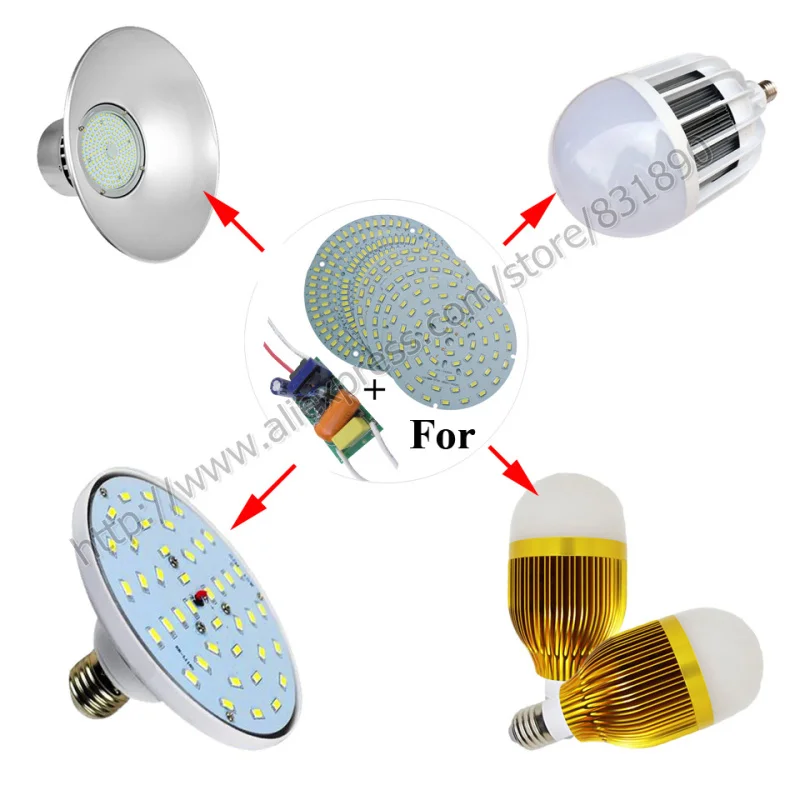 2 комплекта 220 В переменного тока светодиодная плата алюминиевая пластина baord SMD5730