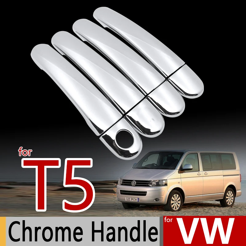 Для VW T5 хромированные чехлы с ручками Набор для отделки Volkswagen Transporter Multivan Caravelle