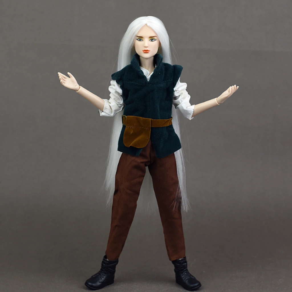 1/6 BJD мужская кукла голова скульптура с белыми волосами тело шар-шарнирная кукла части тела DIY Изготовление аксессуаров