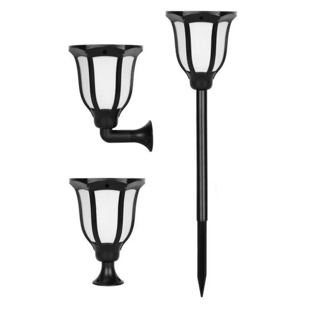 Waterproof Solar Powered LED Light Three-mode Ambient Wall Lamp Flame Torch Lawn for Outdoor Garden | Лампы и освещение