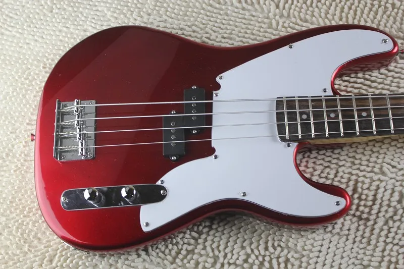 Высокое качество оптовая продажа custom shop красное вино 4 струны прецизионные басы