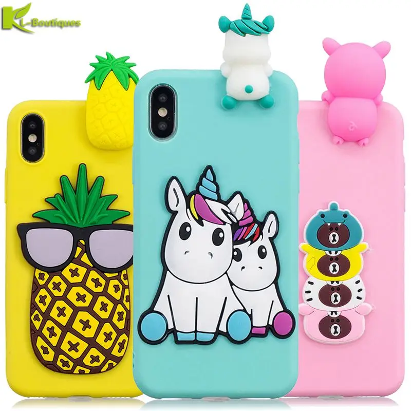 

For Coque iPhone XS Case on For iPhone XS Max XS XR X 5S 6 6S 7 8 Plus Cover iphone 11 Pro Max SE Fundas 3D Soft Silicone Cases